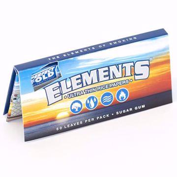 ELEMENT'S 1 1/4 SIZE PERFECT FOLD ULTRA THIN RICE ROLLING PAPERS