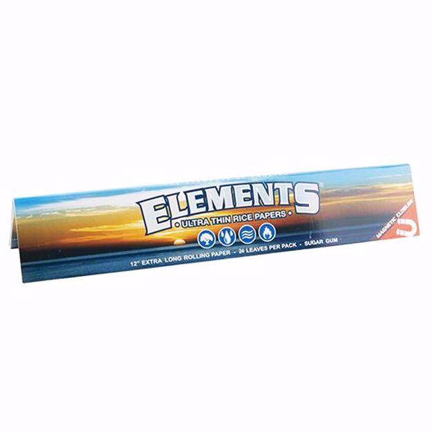 ELEMENT'S 12" SUPER SIZE ULTRA THIN RICE ROLLING PAPERS