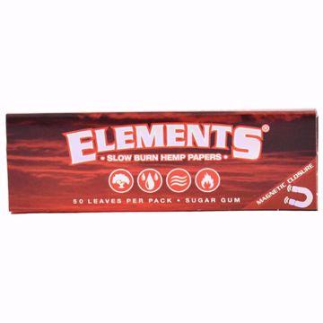 ELEMENT'S RED 1 1/4 SIZE SLOW BURN HEMP PAPERS