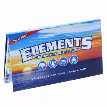 ELEMENT'S SINGLEWIDE DOUBLE WINDOW ULTRA THIN RICE ROLLING PAPERS