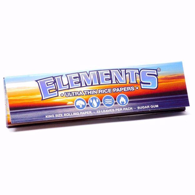 ELEMENT'S KING SIZE ULTRA THIN RICE ROLLING PAPERS