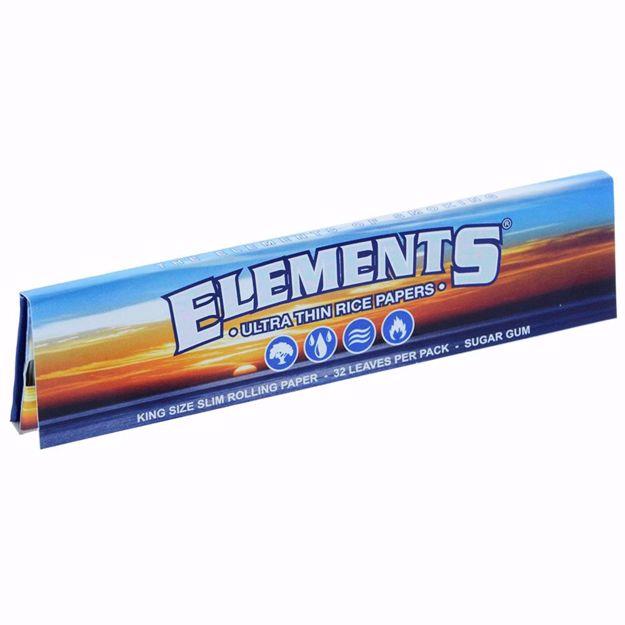 ELEMENT'S KING SIZE SLIM ULTRA THIN RICE ROLLING PAPERS