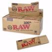 RAW CLASSIC KING SIZE SLIM 200's NATURAL UNREFINED ROLLING PAPERS