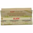 RAW ORGANIC HEMP CONNOISSEUR KING SIZE SLIM NATURAL UNREFINED ROLLING PAPERS + TIPS