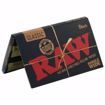 RAW BLACK SINGLEWIDE DOUBLE WINDOW NATURAL UNREFINED HEMP ROLLING PAPERS