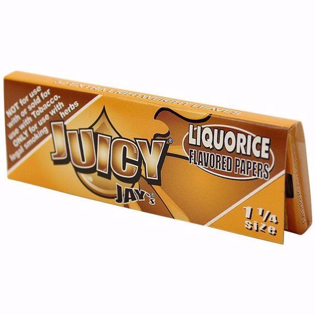 JUICY JAY'S 1 1/4 SIZE LIQUORICE FLAVORED ROLLING PAPERS