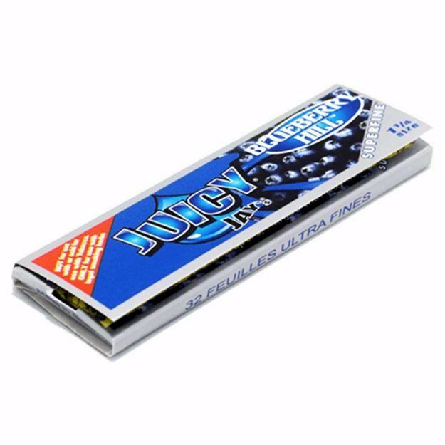 JUICY JAY'S SUPERFINE 1 1/4 SIZE BLUEBERRY HILL FLAVORED ROLLING PAPERS