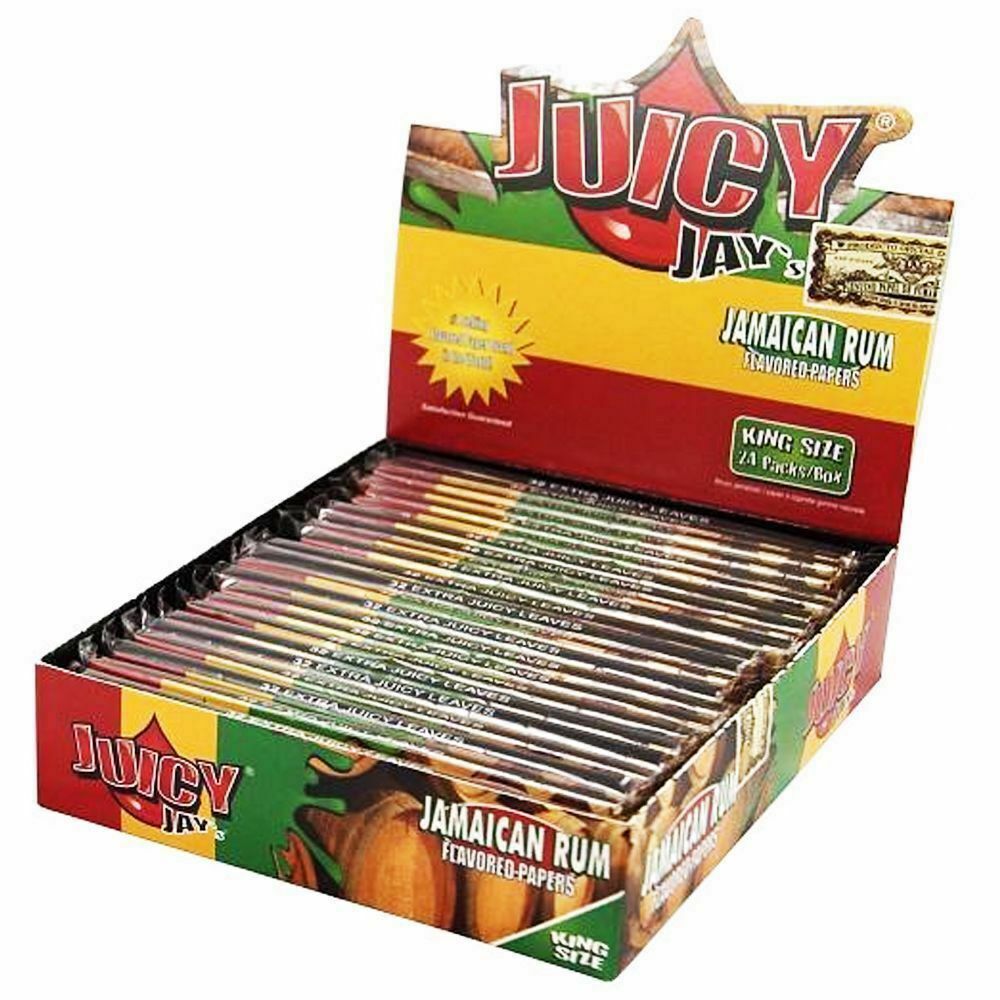Juicy Hemp Wraps JUICY JAY's King Size Slim-JAMAICAN RUM | India Papers ...