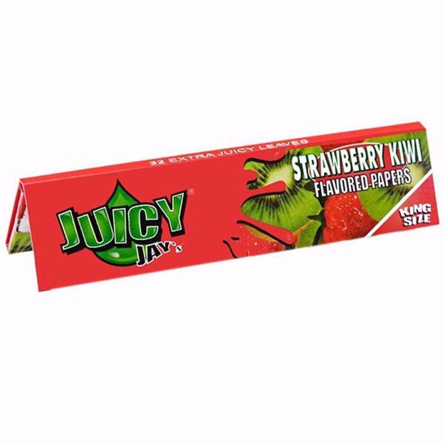 JUICY JAY'S KING SIZE STRAWBERRY KIWI FLAVORED ROLLING PAPERS