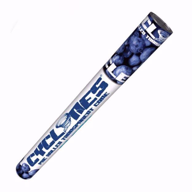 CYCLONES CLEAR BLUEBERRY FLAVORED PRE ROLLED TRANSPARENT CONES
