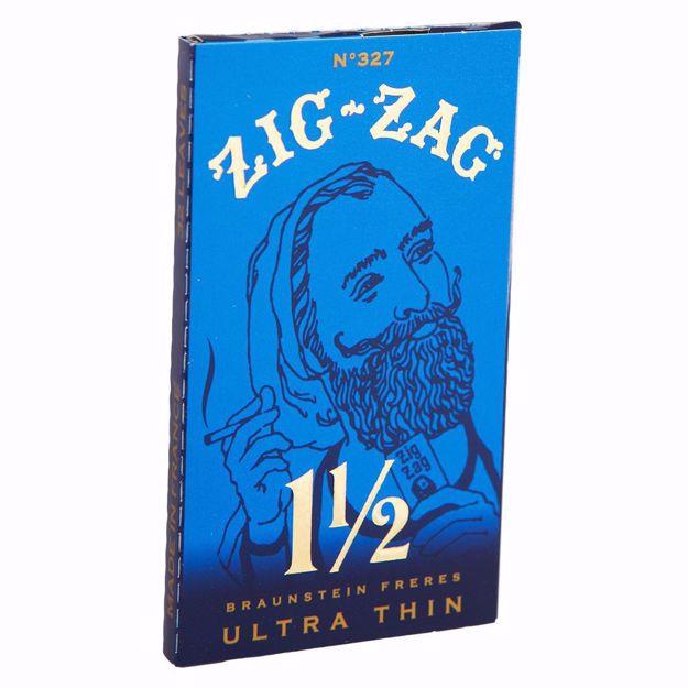 ZIG ZAG BLUE 1 1/2 SIZE ULTRA THIN ROLLING PAPERS