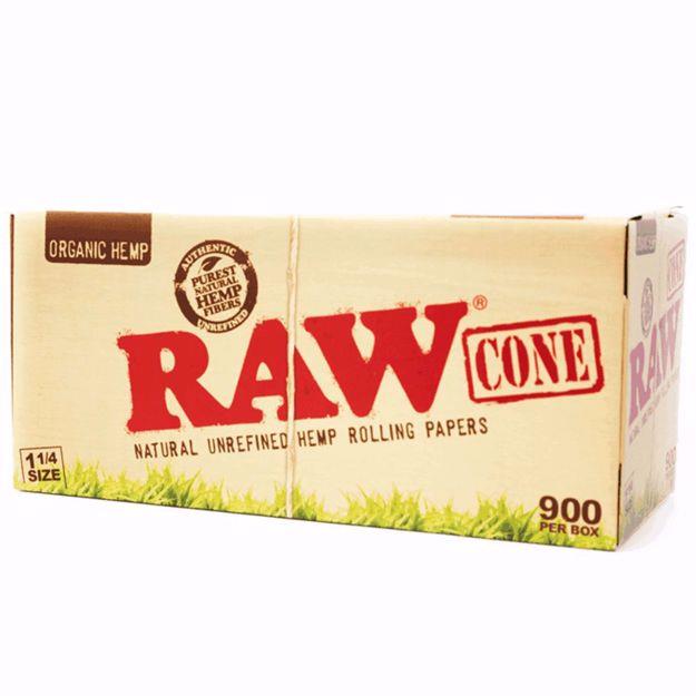 FULL BOX Raw Organic 1 1/4 Size  Pre-rolled Cones with Filter 900 Pack