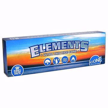 ELEMENTS ULTRA THIN KING SIZE RICE PAPER PRE ROLLED CONES 