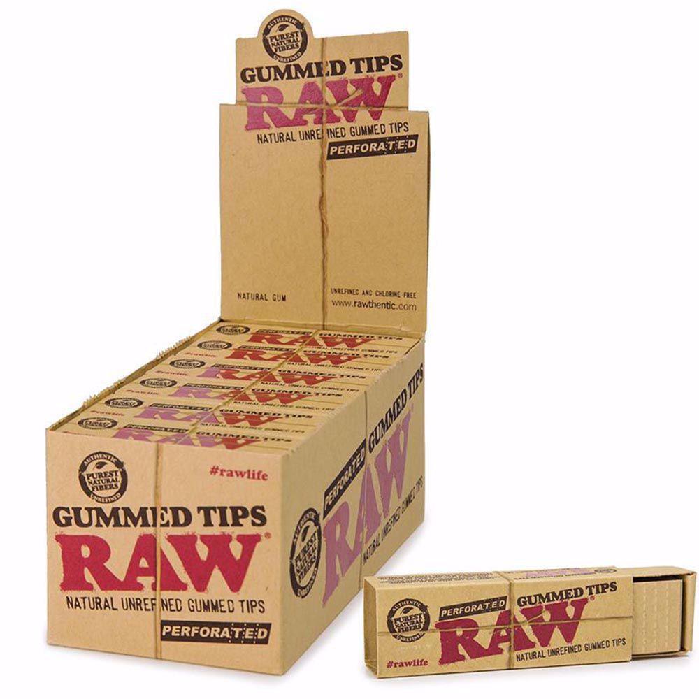 Raw Rolling Tips Gummed Perforated Rolling Ace