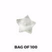GLASS SCREEN SMALL CLEAR STAR DESIGN (100 SCREENS)