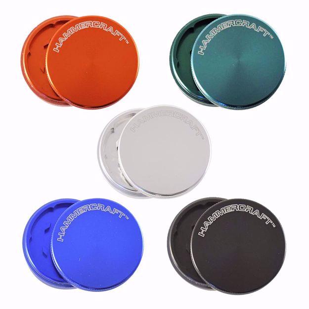 HAMMERCRAFT 2 PIECE LOGO ALUMINUM GRINDERS - MINI 1.5" BULK