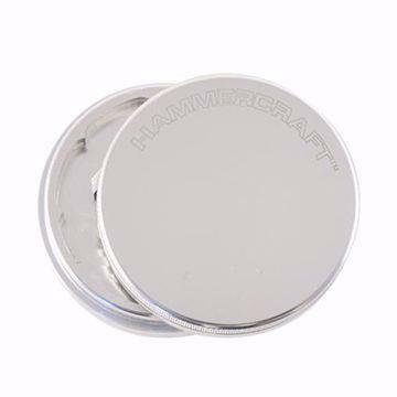 HAMMERCRAFT 2 PIECE LOGO ALUMINUM GRINDERS - MEDIUM 2.25" SILVER