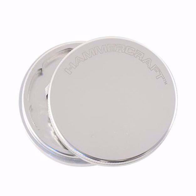 HAMMERCRAFT 2 PIECE LOGO ALUMINUM GRINDERS - MEDIUM 2.25" SILVER