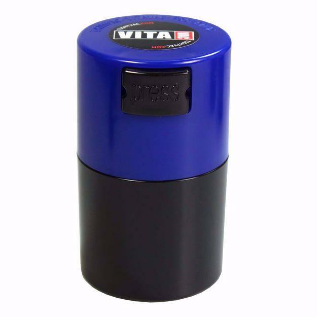 TIGHTVAC BLACK WITH BLUE CAP POCKET SIZE CASE
