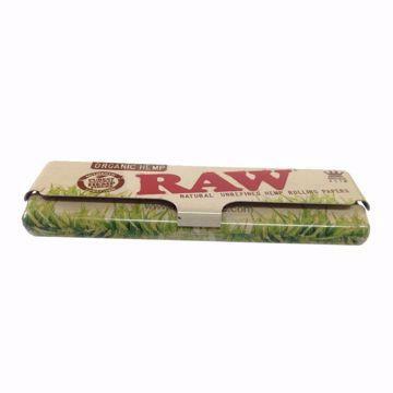 ROLLING SUPREME METAL KING SIZE ROLLING PAPER CASE - RAW ORGANIC DESIGN