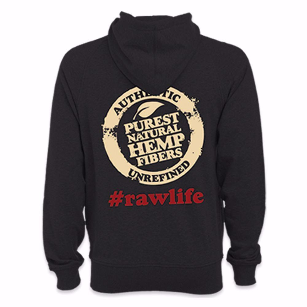 RAW SMALL BLACK HOODIE Rolling Ace