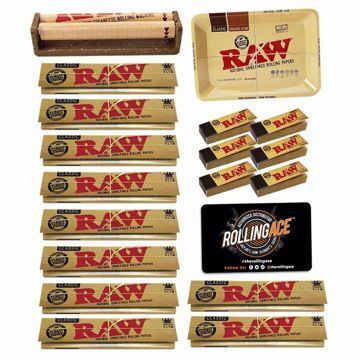 RAW CLASSIC KING SIZE SLIM MASTER SET STARTER BUNDLE WITH TIPS