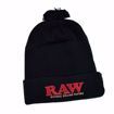 RAW POMPOM HAT BLACK