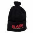 RAW POMPOM HAT BLACK