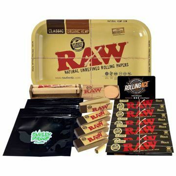 Raw King Size Black Bundle with Tray