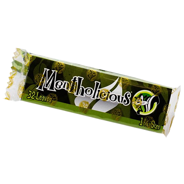 SKUNK 1 1/4 SIZE MENTHOLICIOUS FLAVORED ROLLING PAPERS