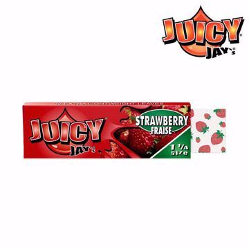 JUICY JAY'S 1 1/4 SIZE STRAWBERRY FLAVORED ROLLING PAPERS