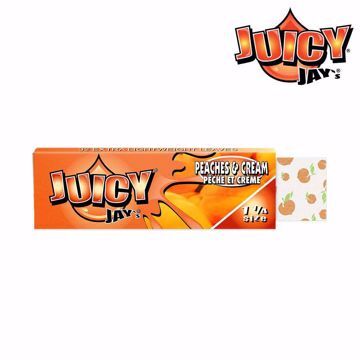 JUICY JAY'S 1 1/4 SIZE PEACH FLAVORED ROLLING PAPERS	