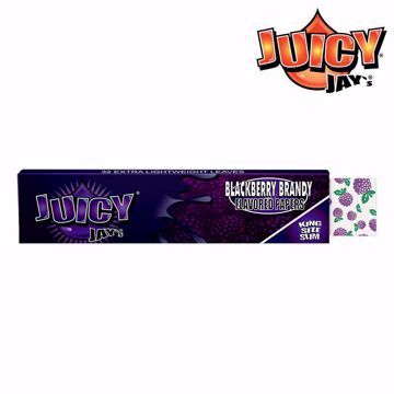 JUICY JAY'S KING SIZE BLACKBERRY BRANDY FLAVORED ROLLING PAPERS	
