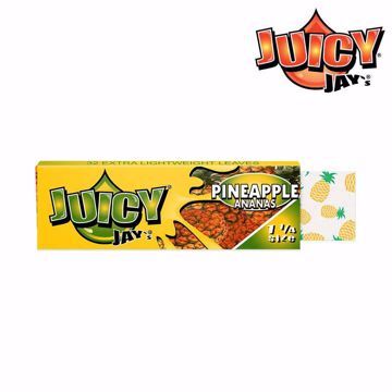 JUICY JAY'S 1 1/4 SIZE PINEAPPLE FLAVORED ROLLING PAPERS
