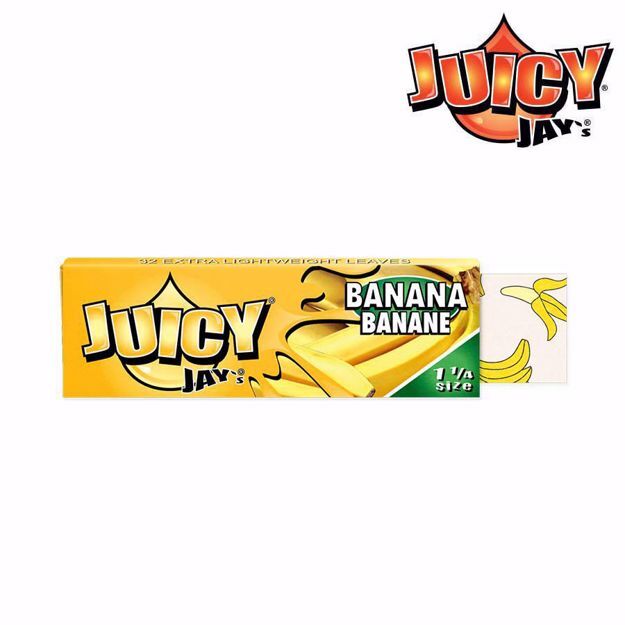 JUICY JAY'S 1 1/4 SIZE BANANA FLAVORED ROLLING PAPERS