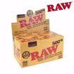 RAW CLASSIC 1 1/4 SIZE 500's NATURAL UNREFINED ROLLING PAPERS