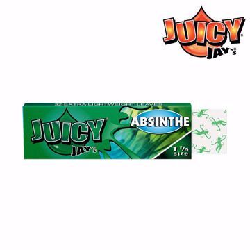 JUICY JAY'S 1 1/4 SIZE ABSINTH FLAVORED ROLLING PAPERS	