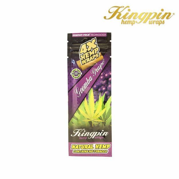 KINGPIN GOOMBA GRAPE HEMP WRAPS 4X