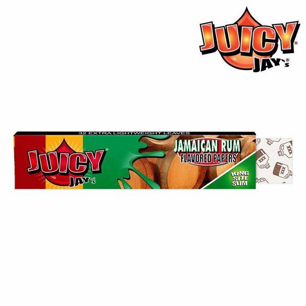 JUICY JAY'S KING SIZE JAMAICAN RUM FLAVORED ROLLING PAPERS	