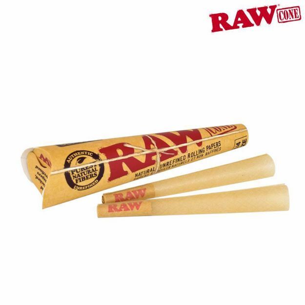 RAW CLASSIC 1 1/4 SIZE PRE ROLLED CONES - 6 PACK	