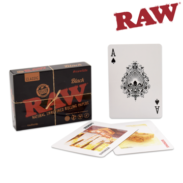 RAW BLACK PLAYING CARDS	