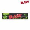 RAW BLACK ORGANIC KING SIZE SLIM UNREFINED HEMP ROLLING PAPERS	