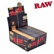 RAW BLACK KING SIZE SLIM NATURAL UNREFINED HEMP ROLLING PAPERS	