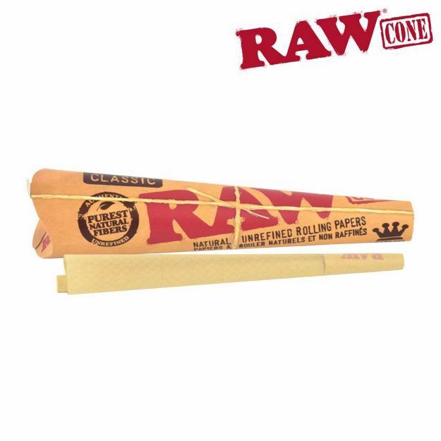 RAW CLASSIC KING SIZE PRE ROLLED CONES - 3 PACK	