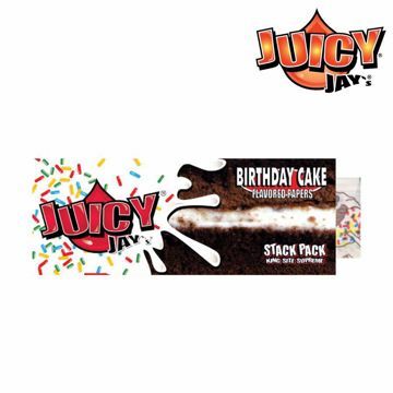 JUICY JAY'S KING SIZE BIRTHDAY CAKE FLAVORED ROLLING PAPERS + TIPS	