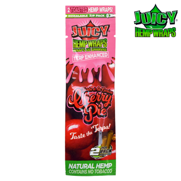 JUICY JAY'S CHERRY PIE TERP ENHANCED HEMP WRAPS	