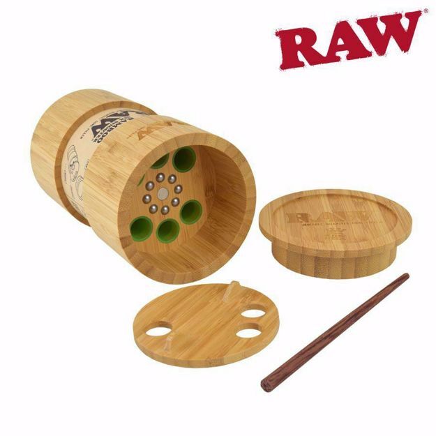 RAW BAMBOO KING SIZE SIX SHOOTER VARIABLE QUANTITY CONE FILLER